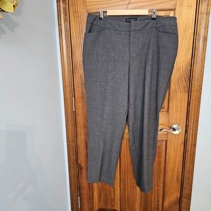 ELOQUII Women's Gray Stretch Dress Pants Size 18R Tailored Fit